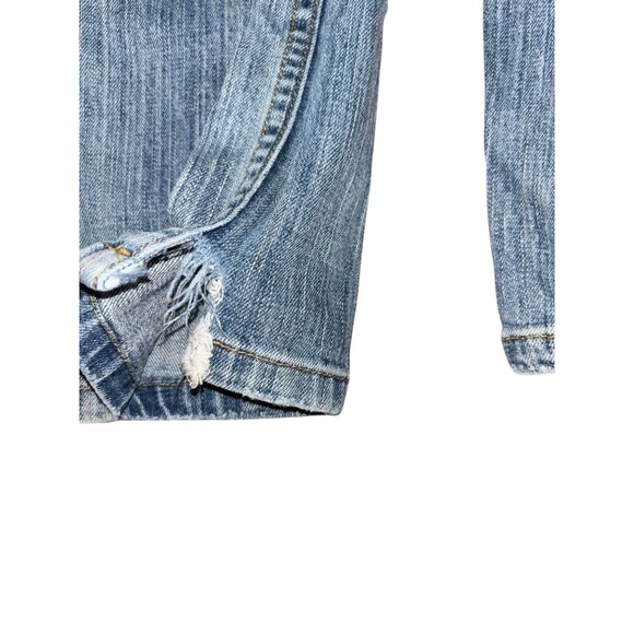 American Eagle Outfitters Straight 77 Zero Reg Low Rise Light Wash Jeans - Picture 2 of 6